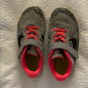 Size 10.5 c Grey Nike gym shoes